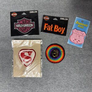 Patches: Assorted Colorful Sew-on Patches for Jeans or Jackets/ All brand New!